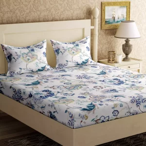 Soft Touch Double Bedsheet with 2 pillow covers