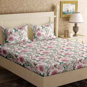 Soft Touch Double Bedsheet with 2 pillow covers