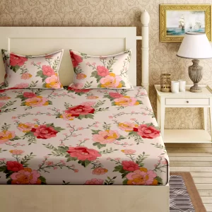 Soft Touch Double Bedsheet with 2 pillow covers