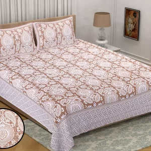 Elite Double Bedsheet with 2 pillow covers