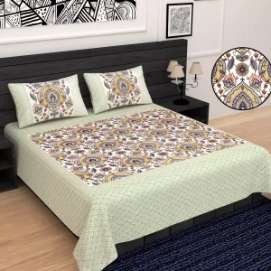 Elite Double Bedsheet with 2 pillow covers
