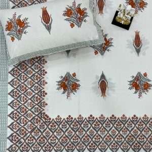 King size bedsheets with 2 pillow covers (ANANTA 100*108)