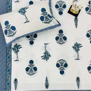 King size bedsheets with 2 pillow covers(ANANTA 100*108)