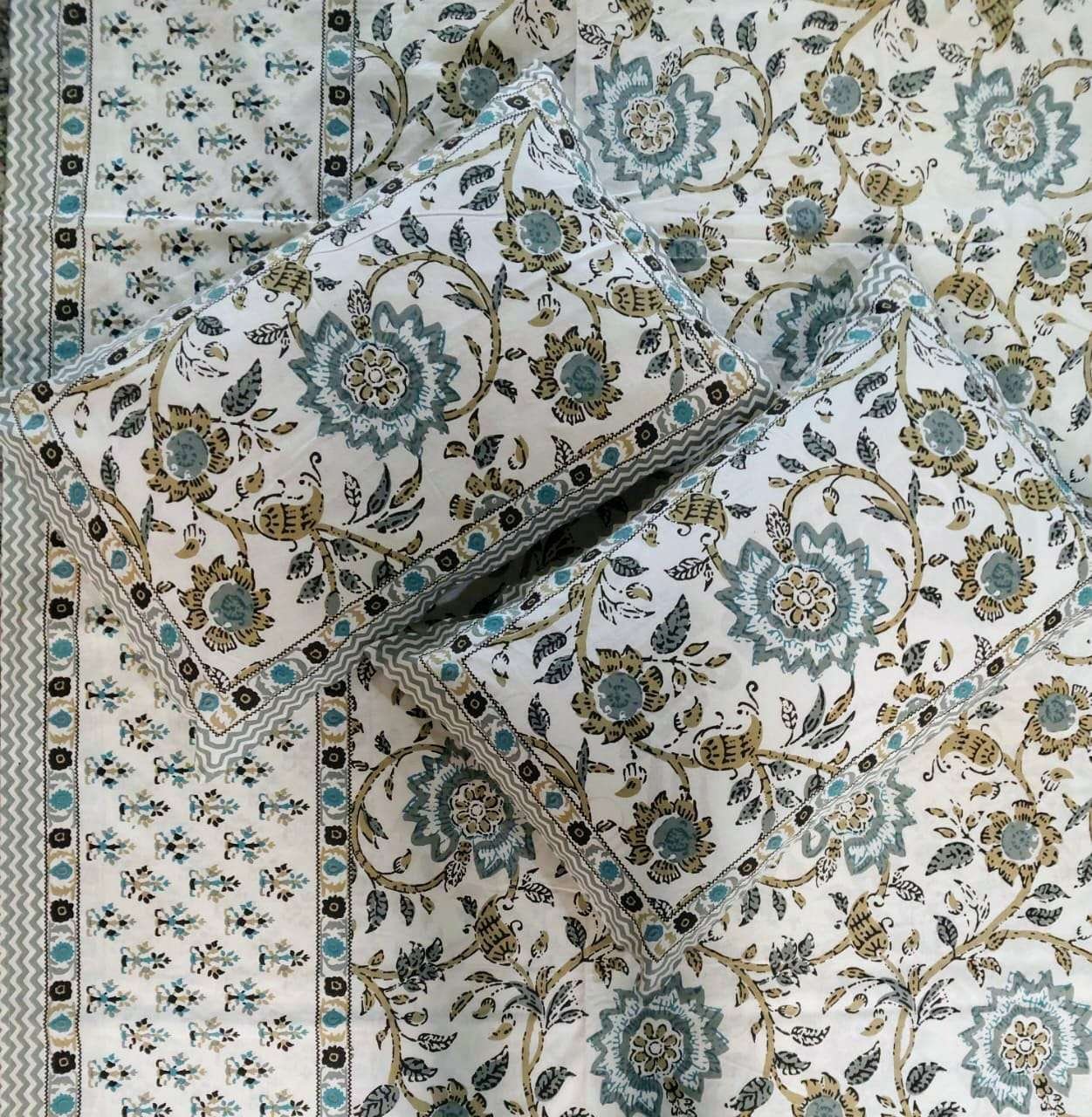 King size bedsheets with 2 pillow covers(ANANTA 100*108)