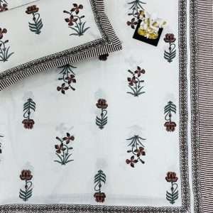 King size bedsheets with 2 pillow covers(ANANTA 100*108)