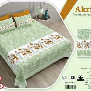 Jumbo size bedsheets with 2 pillow covers(120 × 120 AKRITI)