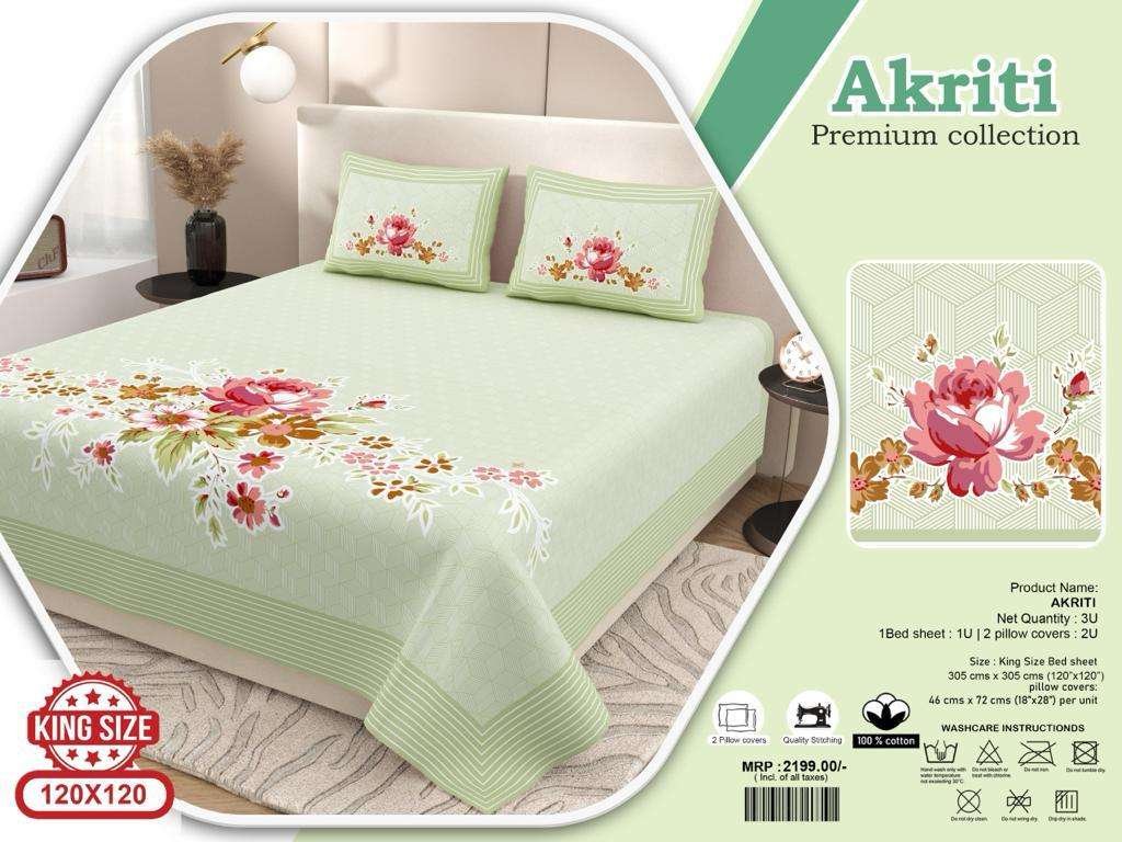 Jumbo size bedsheets with 2 pillow covers(120 × 120 AKRITI) - Image 2