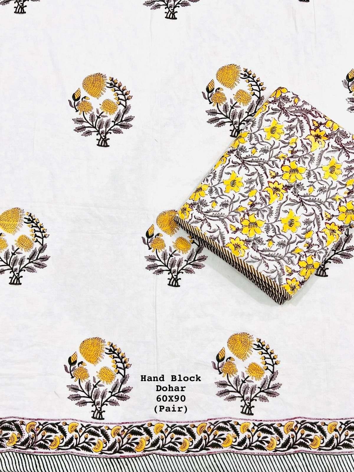 Hand Block Premium Single Bed Reversable Pair Dohar's With Bag Packing(60x90 ) - Image 3