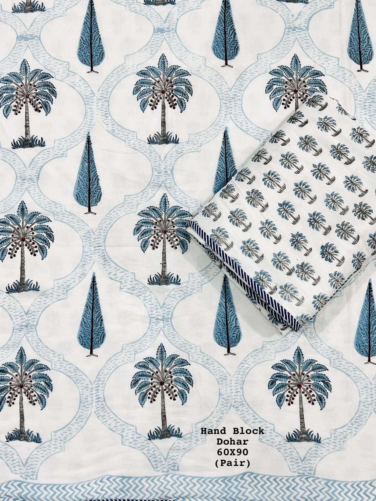 Hand Block Premium Single Bed Reversable Pair Dohar's With Bag Packing(60x90 ) - Image 3