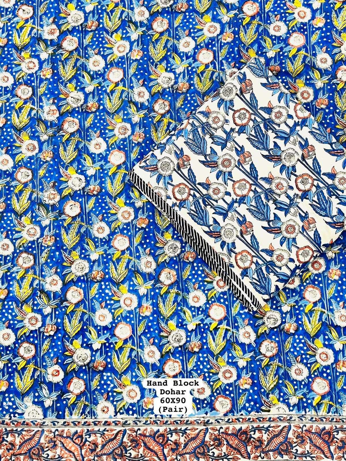 Hand Block Premium Single Bed Reversable Pair Dohar's With Bag Packing(60x90 ) - Image 4