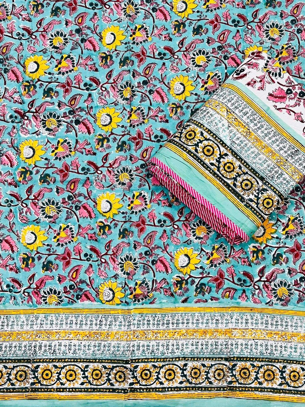 Hand Block Premium Single Bed Reversable Pair Dohar's With Bag Packing(60x90 ) - Image 3