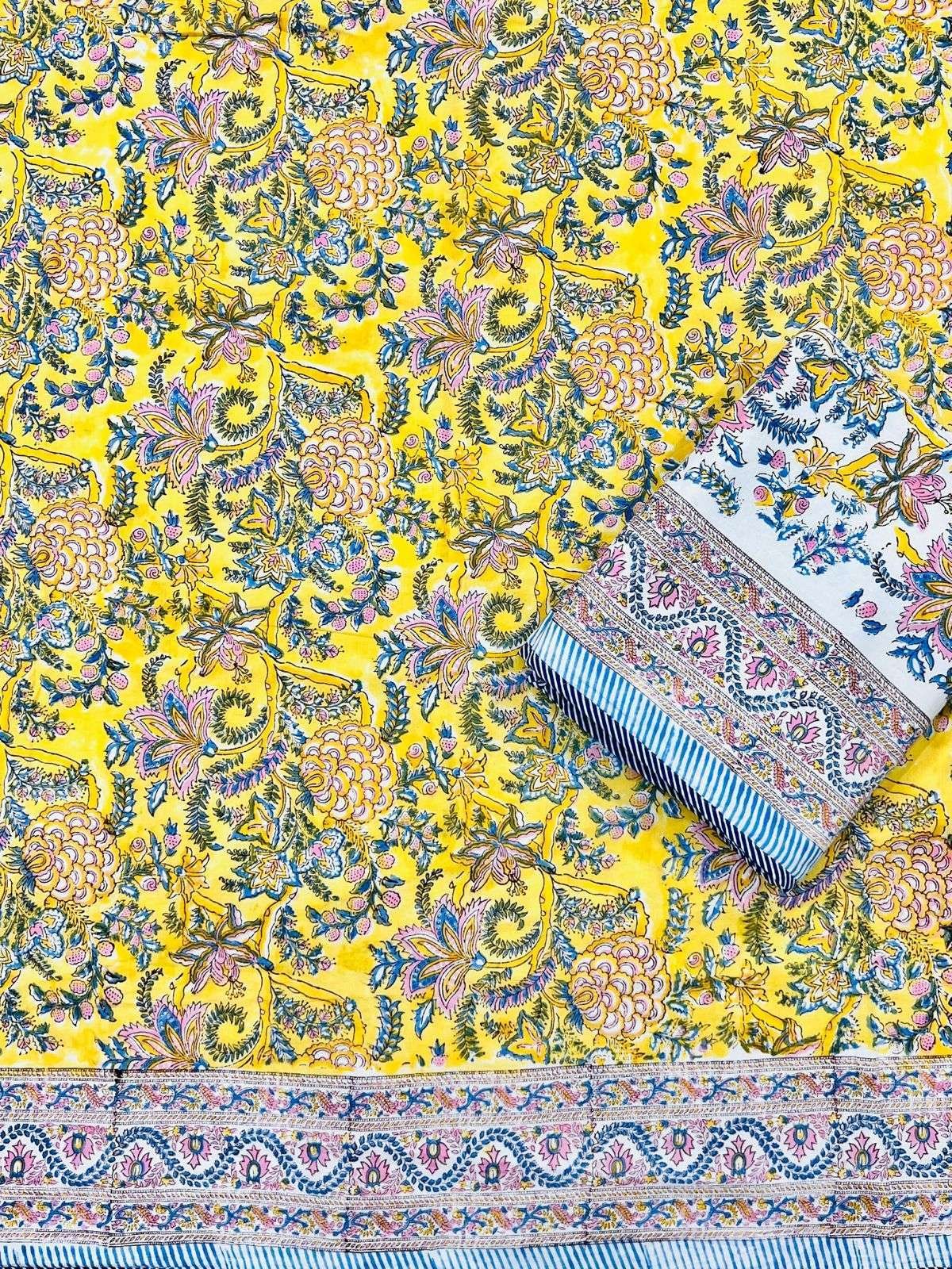 Hand Block Premium Single Bed Reversable Pair Dohar's With Bag Packing(60x90 ) - Image 2