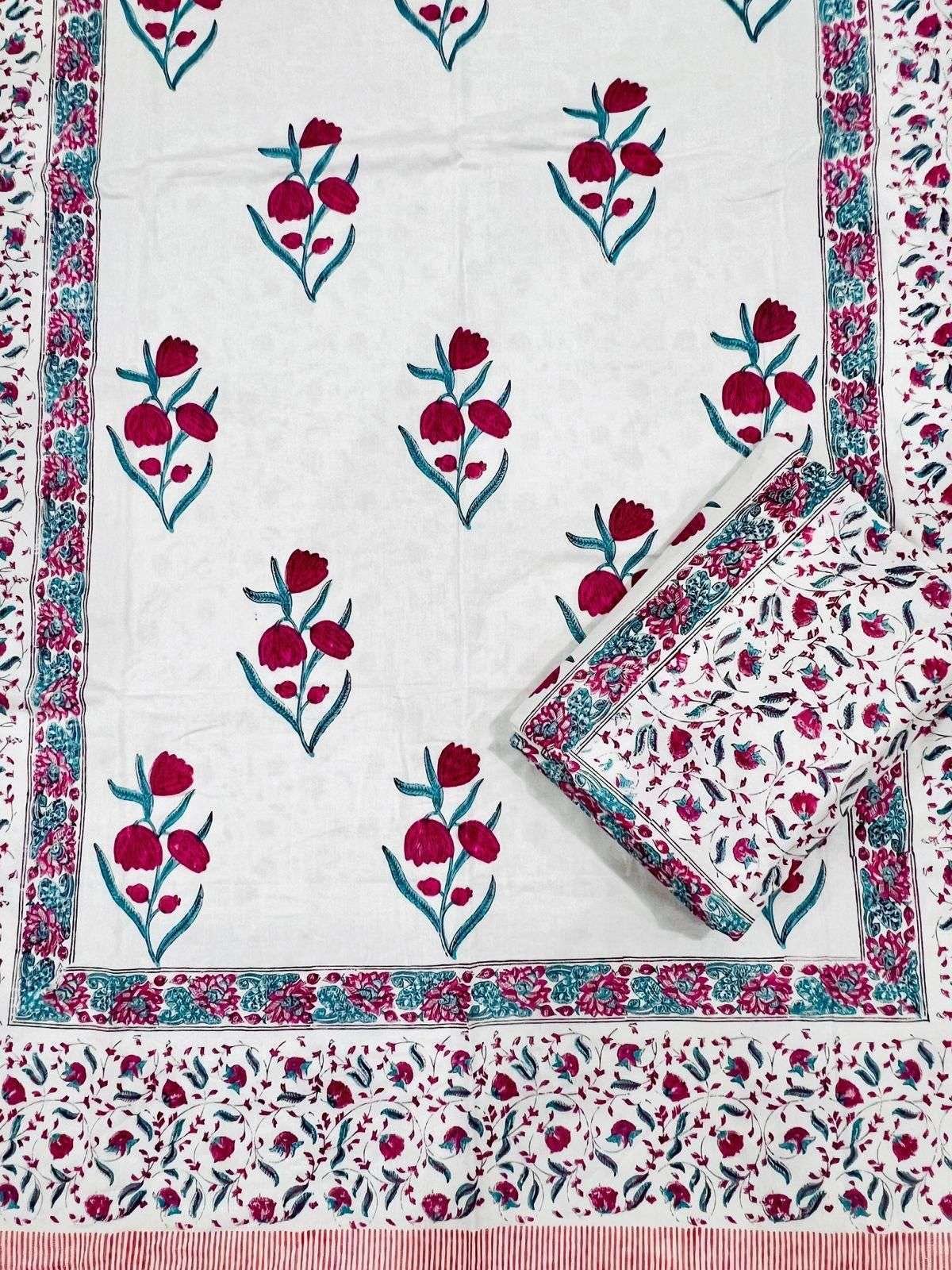 Hand Block Premium Single Bed Reversable Pair Dohar's With Bag Packing(60x90 ) - Image 2