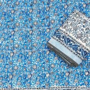 Hand Block Premium  Single Bed Reversable Pair Dohar's With Bag Packing(60x90 )