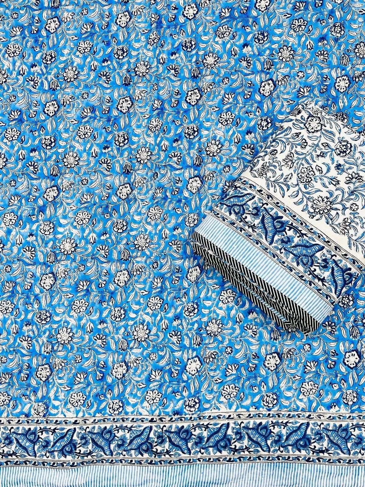 Hand Block Premium Single Bed Reversable Pair Dohar's With Bag Packing(60x90 )