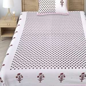 60/90 Single Bed Bedsheet with 1 pillow cover