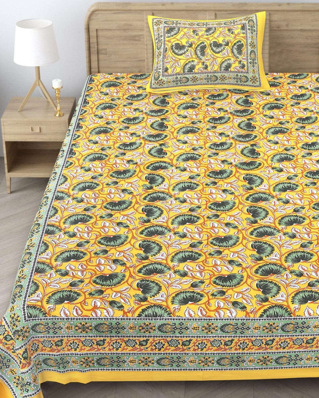 60/90 Single Bed Bedsheet with 1 pillow cover