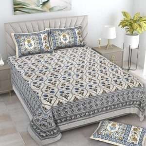 King size bedsheets with 2 pillow covers(100×108 GLORY)