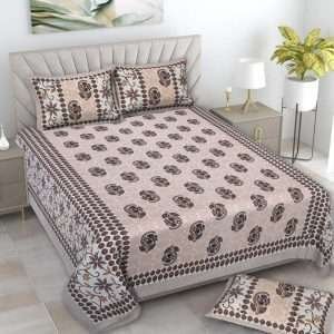 King size bedsheets with 2 pillow covers(100×108 GLORY)