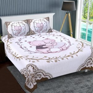 King size bedsheets with 2 pillow covers(100×108 GLORY)