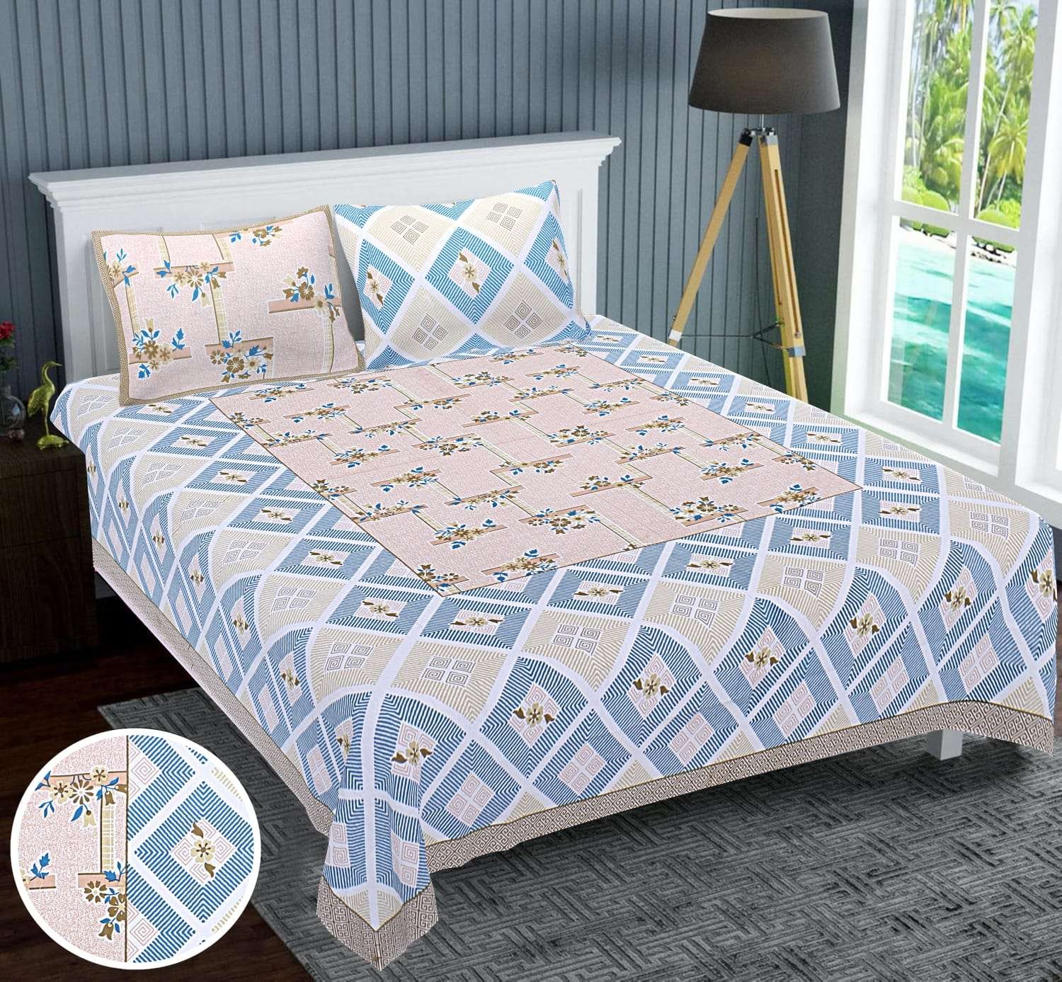 King size bedsheets with 2 pillow covers(100×108 GLORY) - Image 2