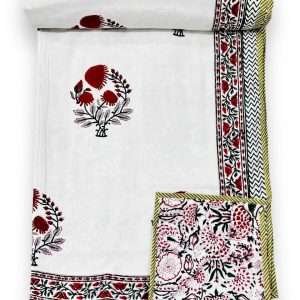 3 LAYERED DOHAR FINISHED WITH BEAUTIFUL PIPPING ON ALL 4 SIDES(90X108 )