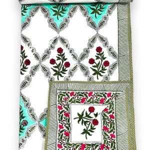 3 LAYERED DOHAR FINISHED WITH BEAUTIFUL PIPPING ON ALL 4 SIDES(90X108 )