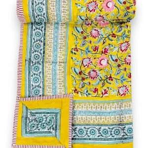 3 LAYERED DOHAR FINISHED WITH BEAUTIFUL PIPPING ON ALL 4 SIDES(90X108 )