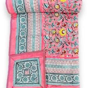 3 LAYERED DOHAR FINISHED WITH BEAUTIFUL PIPPING ON ALL 4 SIDES(90X108 )