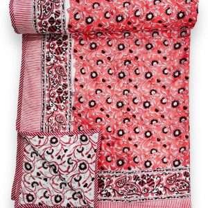 3 LAYERED DOHAR FINISHED WITH BEAUTIFUL PIPPING ON ALL 4 SIDES(90X108 )