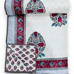 3 LAYERED DOHAR FINISHED WITH BEAUTIFUL PIPPING ON ALL 4 SIDES(90X108 )