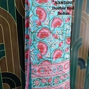 3 layered dohar finished with beautiful piping on all 4 sides