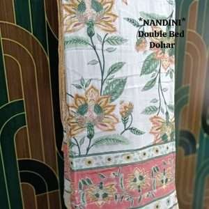 3 layered dohar finished with beautiful piping on all 4 sides