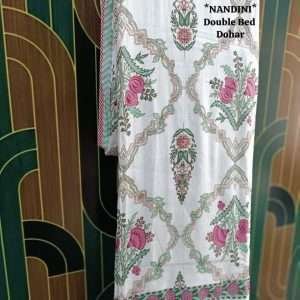 3 layered dohar finished with beautiful piping on all 4 sides